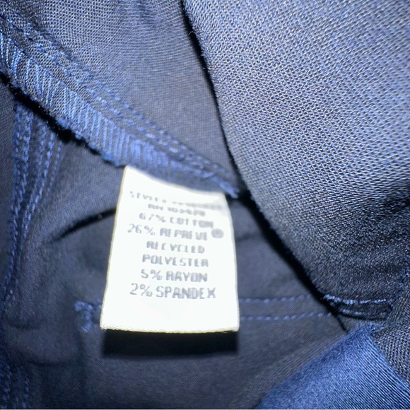 Women's Khakis & Company Navy Stretch Capri Pants - Size 12 - nwot - Picture 6 of 8